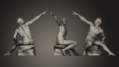Figurines of people Warrior 04 3d model
